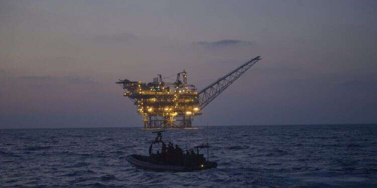 הגנה על אסדת גז. צילום: דו צילום: דו"צ