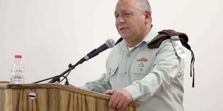 הרמטכ"ל רא"ל גדי איזנקוט. צילום: גדעון מרקוביץ