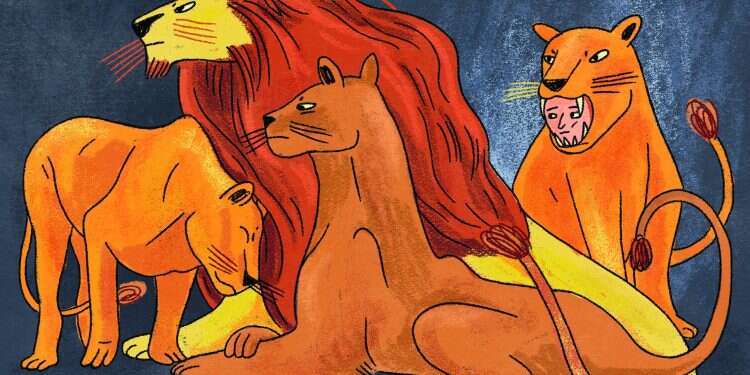 בעלת ההרמון. איור: נועה קלנר בעלת ההרמון. איור: נועה קלנר