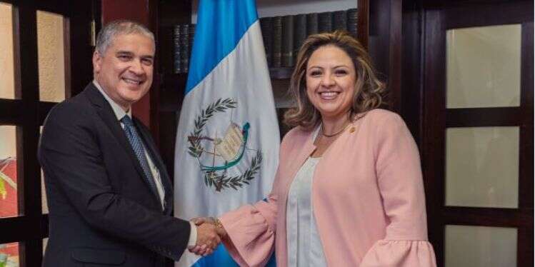 שגריר ישראל מתי כהן עם שרת החוץ של גואטמלה סנדרה חובל. צילום: אדוארו סנטוס צילום: אדוארו סנטוס