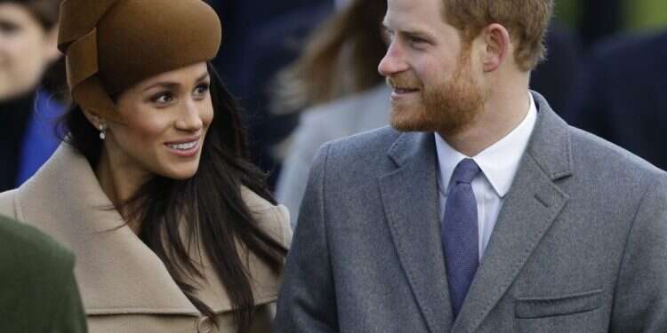 הנסיך הארי ומייגן מרקל.  צילום: AP צילום: AP