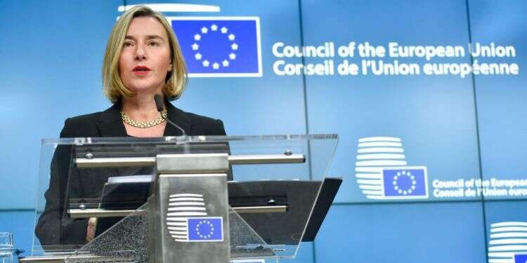 שרת החוץ של האיחוד האירופי פדריקה מוגריני. צילום: AFP צילום: AFP