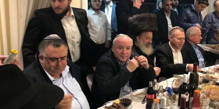 ראשי הליכוד בערב פורים בבית צילום: דוברות יו"ר הקואליציה