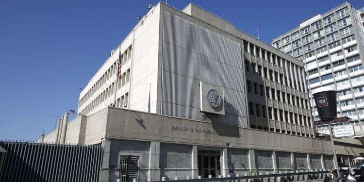 שגרירות ארה''ב. צילום: EPA צילום: EPA