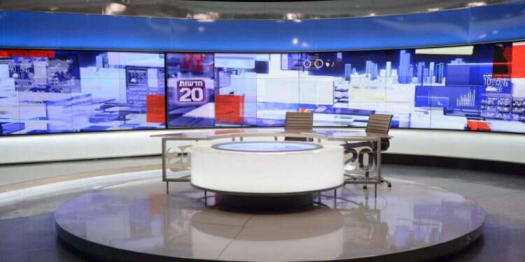 אולפן מהדורת החדשות של ערוץ 20 "אם נהיה חלק מקובעי סדר היום הציבורי, זו תהיה הצלחה"
