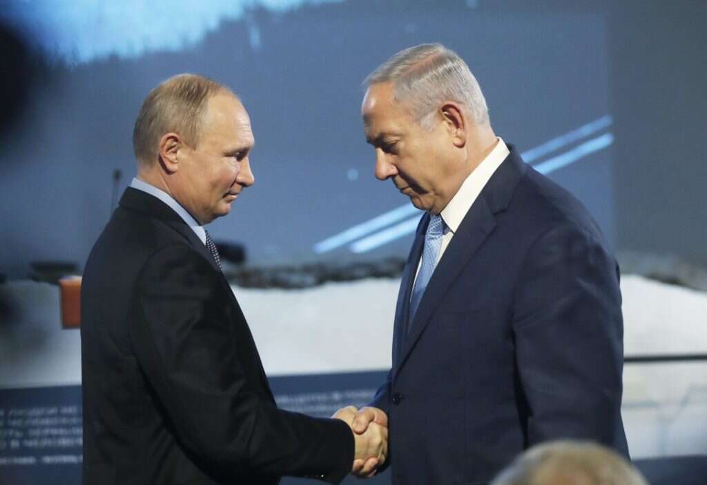 ישראל נמצאת במצב מלחמה עם איראן ורוסיה האויבת הכי אכזרית שהייתה לישראל -נתניהו הוא ראש ממשלה פחדן  06483920