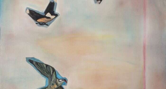 birdwatchers paradise, הילי גרינפלד, שמן על בד, 2017