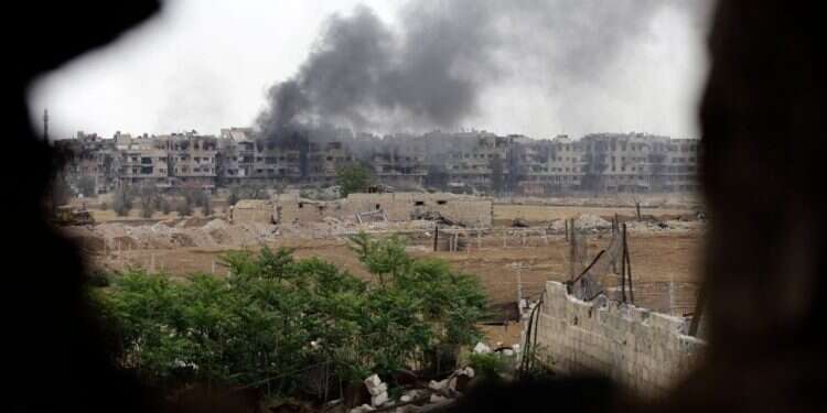 הפצצות בסוריה. צילום: AFP צילום: AFP