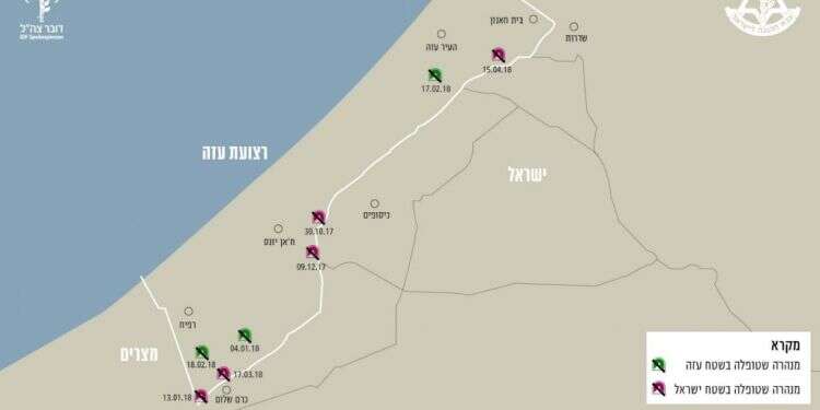 מנהרות הטרור שהושמדו בתקופה האחרונה "מתקרבים לסיכול המנהרות עד סוף 2018"