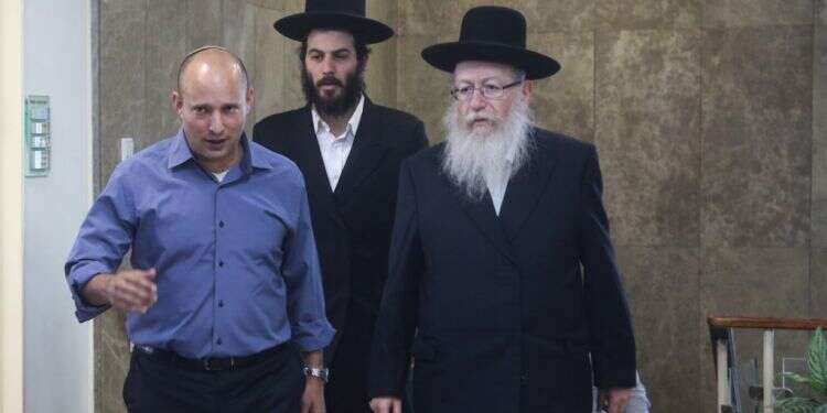 יעקב ליצמן ונפתלי בנט. צילום: מרק ישראל סלם צילום: מרק ישראל סלם