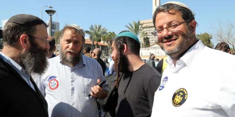 איתמר בן גביר, בנצי גופשטיין וברוך מרזל. צילום: גדעון מרקוביץ' צילום: גדעון מרקוביץ'