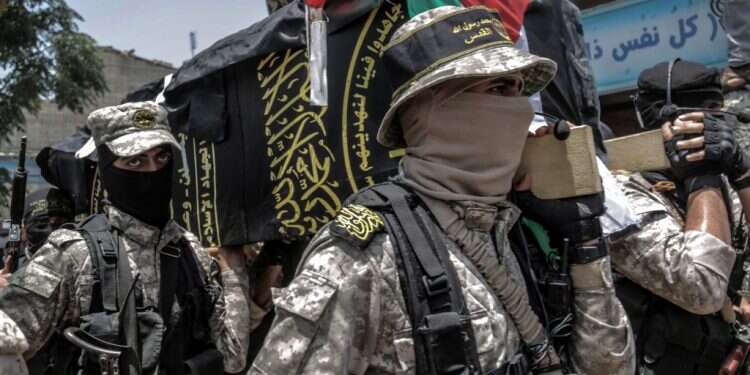 מחבלי הג'יהאד האסלאמי. צילום: EPA צילום: EPA