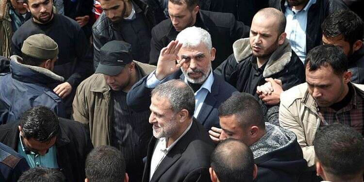 יחיא סינואר בעזה. צילום: AFP צילום: AFP