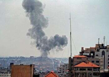 תקיפת צה"ל בעזה. צילום: AFP