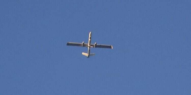 כטב''מ בשמי עזה, אילוסטרציה. צילום: AFP צילום: AFP