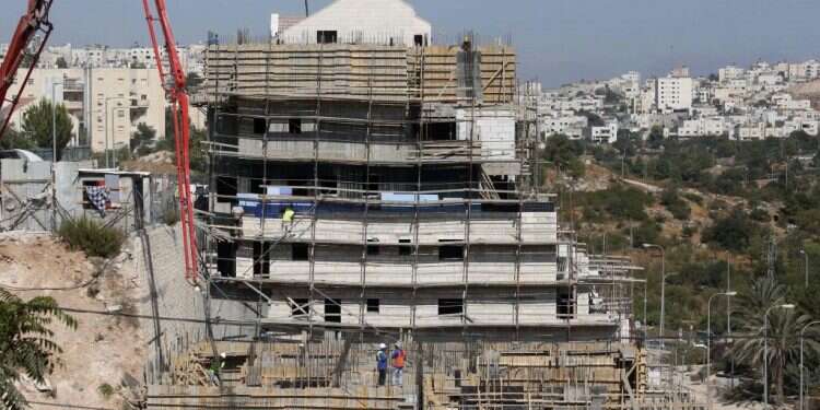בנייה בשומרון. צילום: AFP צילום: AFP