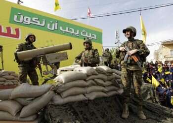 פעילי חזבאללה בלבנון. צילום: EPA