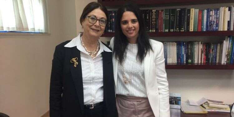 שרת המשפטים איילת שקד ונשיאת העליון אסתר חיות. צילום: דוברות שרת המשפטים צילום: דוברות שרת המשפטים