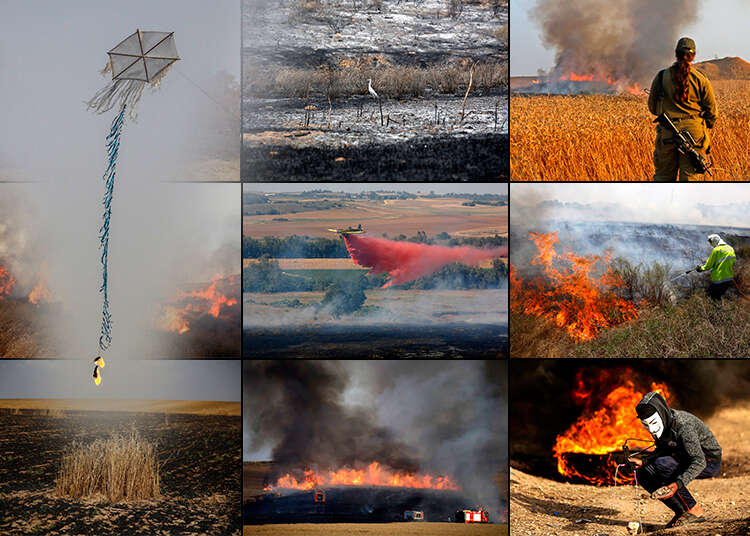 עפיפוני החבלה. צילום: AFP ו-EPA צילום: AFP ו-EPA