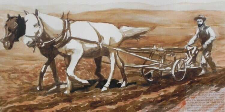 התלם הראשון בפתח תקוה. יצירה: אלחנן יעקובוביץ', 2018 התלם הראשון בפתח תקוה. יצירה: אלחנן יעקובוביץ', 2018