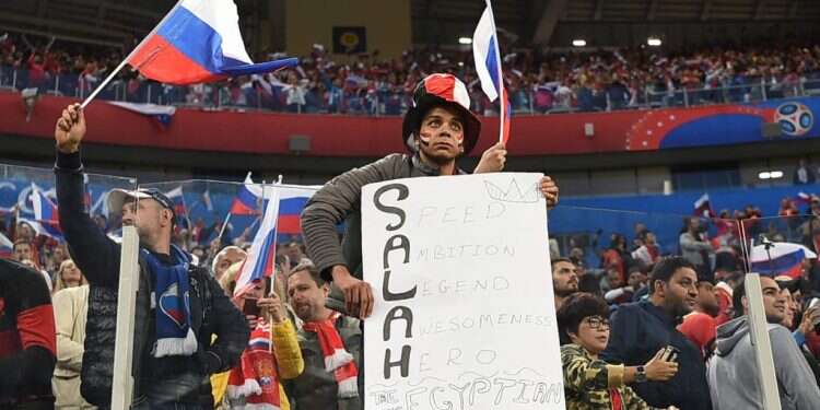 מעריץ של מוחמד סלאח. צילום: AFP צילום: AFP