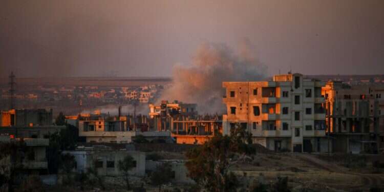 הקרבות בדרעא שבדרום סוריה בתקופת מלחמת האזרחים הסורית. צילום: AFP   צילום: AFP