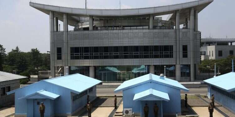 השטח המפורז בין קוריאה הדרומית לצפונית. צילום: AP צילום: AP