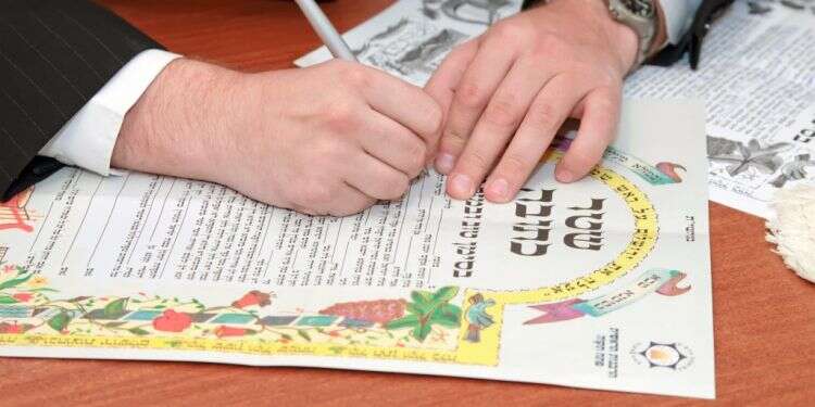 חתימה על כתובה. צילום: שאטרסטוק צילום: שאטרסטוק