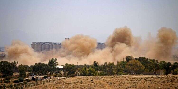 הפצצות בדרום סוריה. צילום AFP צילום AFP