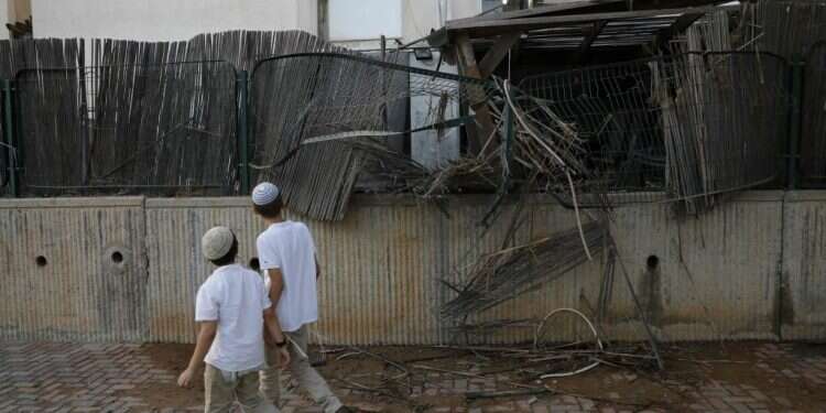 בית שנפגע בשדרות. צילום: AFP צילום: AFP