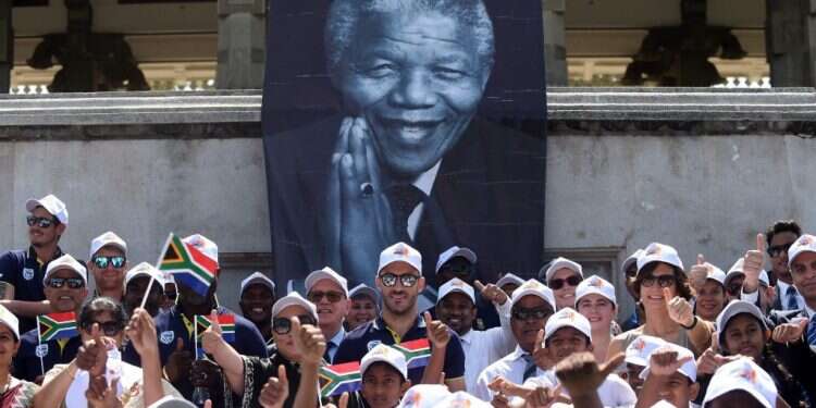 אירוע לציון יום הולדתו ה-100 של נלסון מנדלה. צילום: AFP צילום: AFP