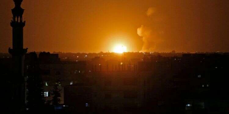 הפצצה ישראלית, אילוסטרציה. צילום: AFP צילום: AFP