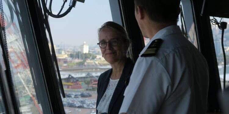 שגרירת צרפת בישראל בנמל בחיפה. צילום: Ambassade de France/Elodie Sauvage צילום: Ambassade de France/Elodie Sauvage