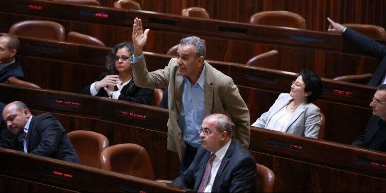 חברי הרשימה המשותפת. זחאלקה, עודה סלימאן, זועבי וטיבי. צילום: מרים צחי צילום: מרים צחי