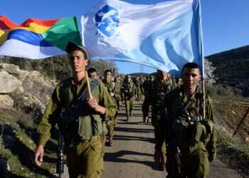 חיילים בגדוד הדרוזי חרב. צילום: דובר צה צילום: דובר צה"ל