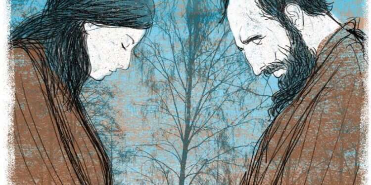 תפילת יצחק ורבקה. מדיה דיגטלית, 2017. איור: מנחם הלברשטט איור: מנחם הלברשטט