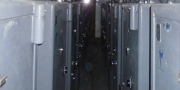 הכספות שבהם הוסתרו המסמכים האיראניים. צילום: לע''מ צילום: לע''מ