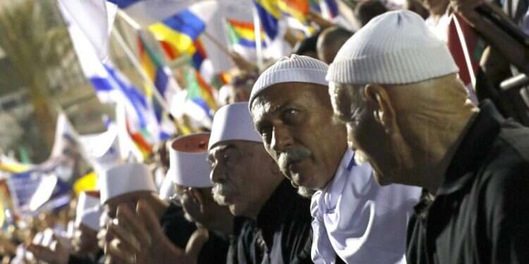 דרוזים בהפגנה נגד חוק הלאום, ארכיון. צילום: AFP צילום: AFP