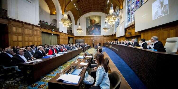 היכל בית הדין הבינלאומי. צילום: AFP צילום: AFP