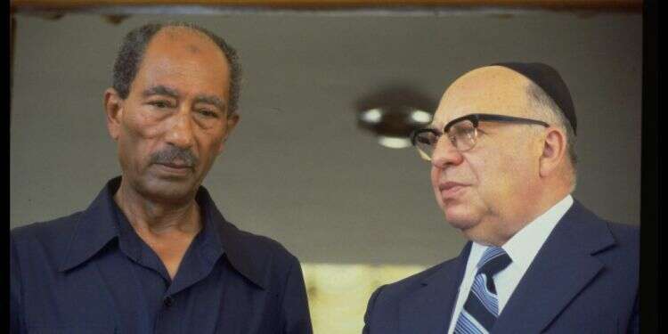 בגין וסאדאת. צילום: יעקב סער, לע צילום: יעקב סער, לע"מ