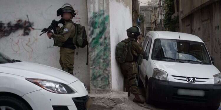 פעילות יחידת דובדבן ללכידת המחבל שהשליך את לוח השיש על סמ״ר רונן לוברסקי ז״ל, במחנה הפליטים ״אל עמרי״. צילום: דובר צה צילום: דובר צה"ל