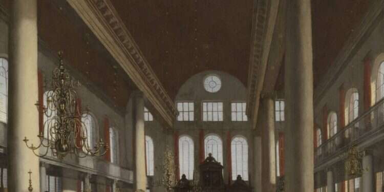 בית הכנסת הפורטוגזי באמסטרדם, עמנואל דה ויט, 1680. צילום: שאטרסטוק צילום: שאטרסטוק