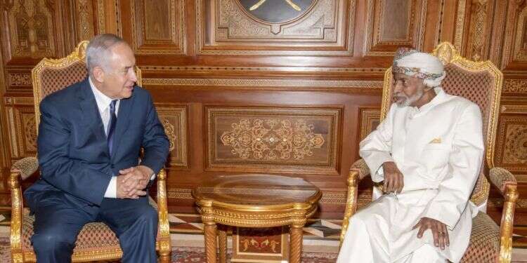 נתניהו וסולטן עומאן. צילום: AFP צילום: AFP