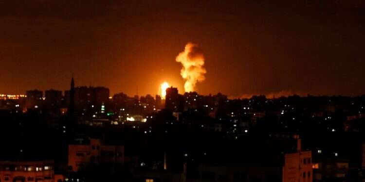 תקיפה ישראלית בעזה. צילום: AFP צילום: AFP