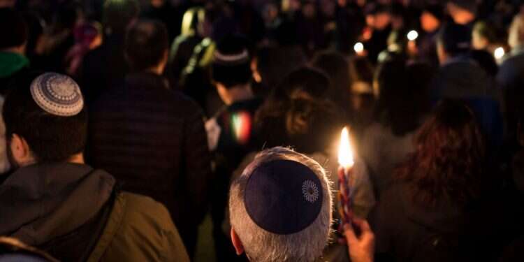 עצרת הזדהות עם קורבנות הטבח בפיטסבורג. צילום: AFP צילום: AFP