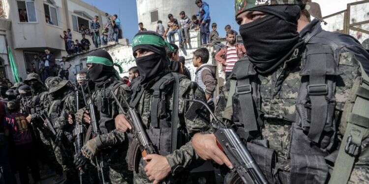 פעילי חמאס בעזה. צילום: EPA צילום: EPA