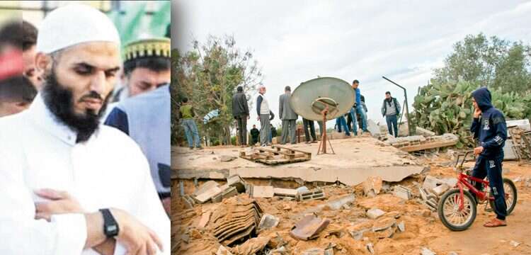 נור בראכה וזירת החיסול. צילום: AFP צילום: AFP