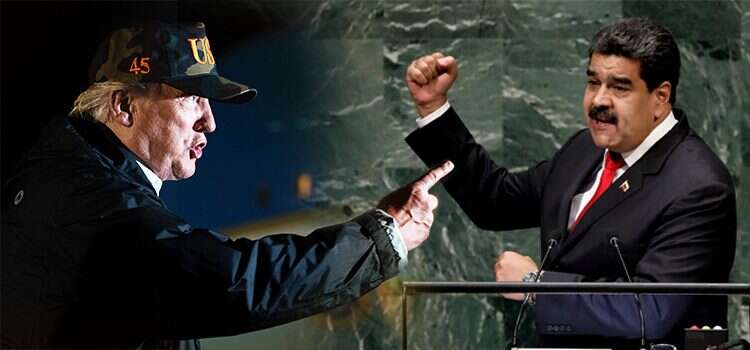 ניקולס מדורו ודונלד טראמפ. צילום: AFP, EPA צילום: AFP, EPA