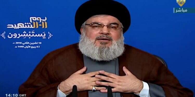 חסן נסראללה. צילום: EPA צילום: EPA