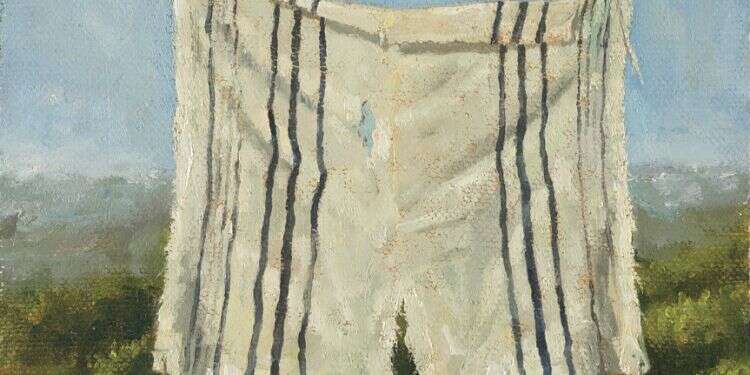 אילן ברוך,  אילן ברוך, "טלית על חבל", שמן על בד, 2007